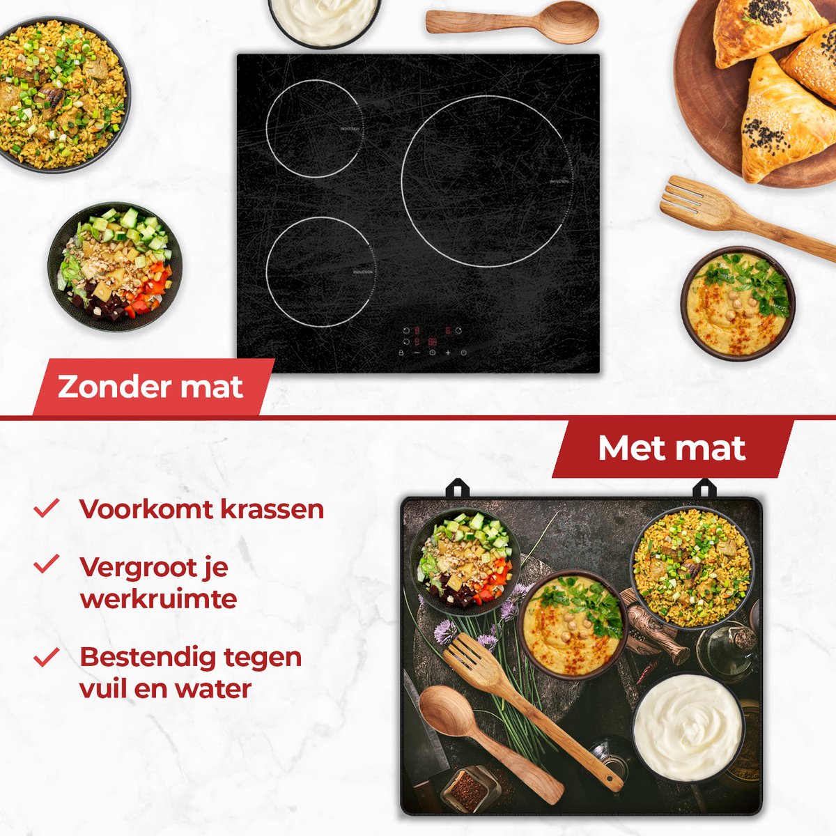 Ventajas de un tapete de inducción para especias en naturaleza muerta