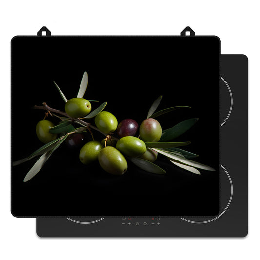 Protector de inducción para aceitunas para la placa de inducción, vista frontal