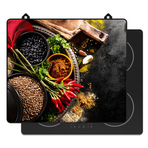 Protector de inducción para especias picantes para la placa de inducción, vista frontal