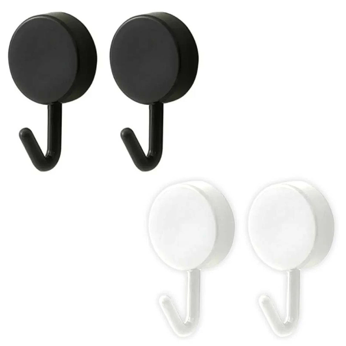 4x Ganchos - Negro y Blanco