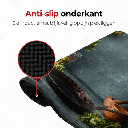 Alfombra de inducción con diseño rústico y base antideslizante