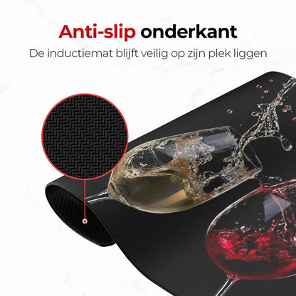 Alfombra de inducción para vino con base antideslizante
